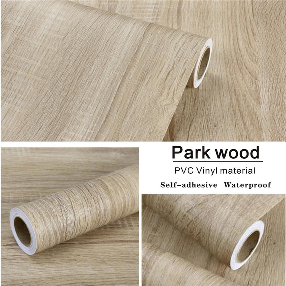 5M Holzmaserung Aufkleber Kleiderschrank Schrank Tisch Möbel Renovierung PVC Tapete Selbstklebend Wasserdicht Wandpapiere Heimdekoration