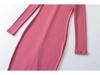 Elegant V-Neck Long Sleeve Dress - Sexy Hip-Hugging Mid-Length Skirt for Women, Perfect for Spring and Autumn.