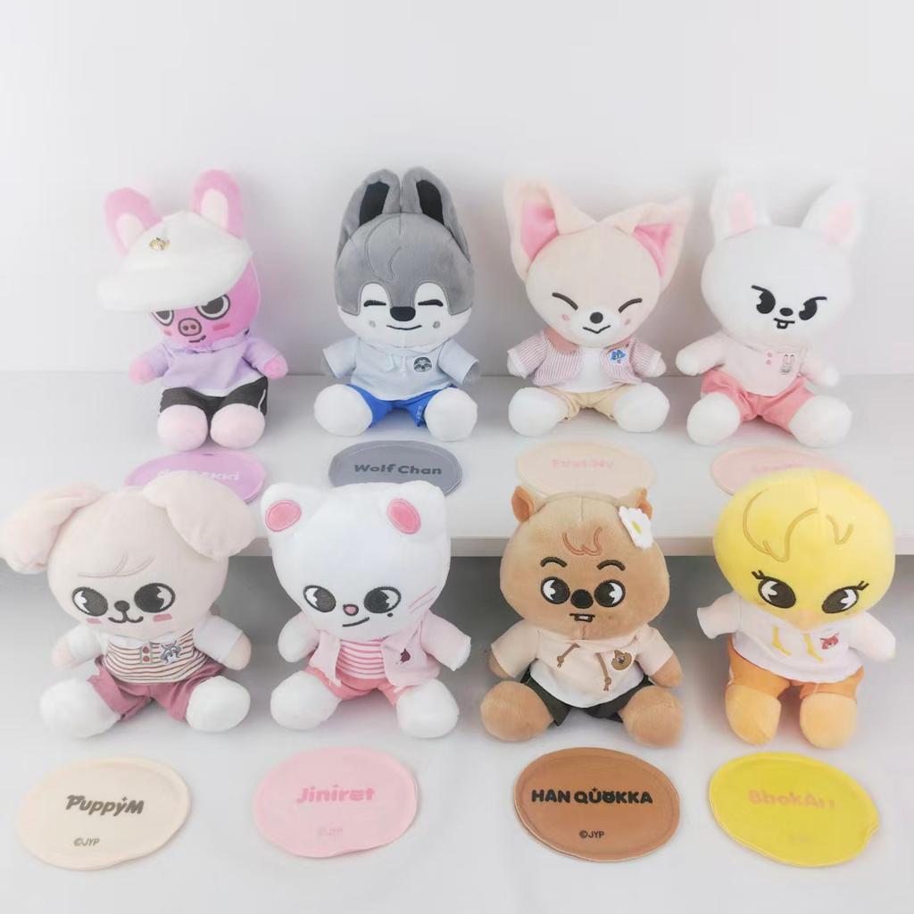 Плюшевая кукла Kpop Stray Kids SKZOO с одеждой, Игрушка-животное для переодевания, Коллекционная фигурка, Подарок для фаната из фандома STAY