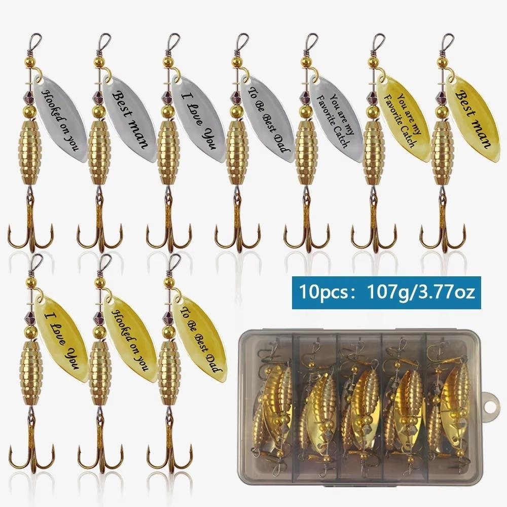 

5/10 шт. З гачками Блешні-ложки Металевий матеріал Приманка для риболовлі на щуку Металева рибальська приманка Риболовля на відкритому повітрі 10pcs