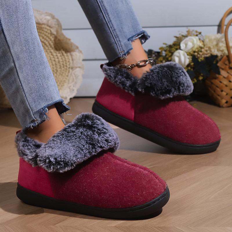 Fashion Warm Winter Women Slippers Slient Women Shoes Soft Sole Women's Slippers Home Slides Indoor Cotton Shoes Female Footwear