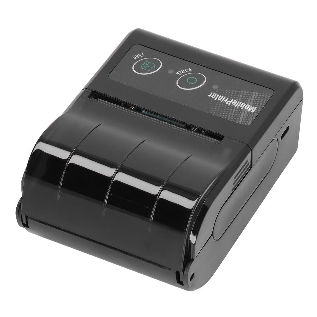 Bluetooth Receipt Printer Smartphone Control 200dpi Thermal Label Printer Receipts Printer with 1 Roll Printer Paper