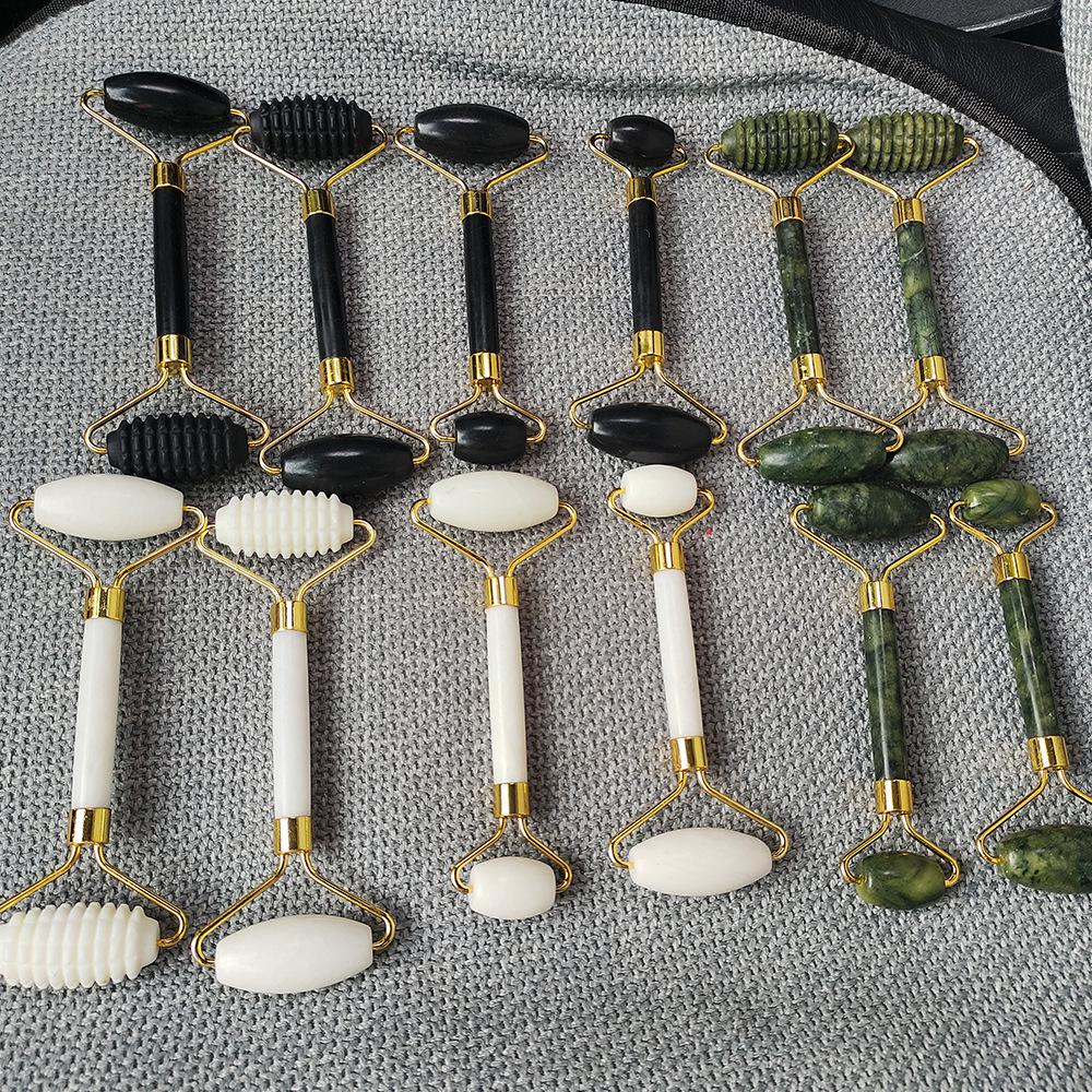 Jade Roller & Gua Sha Facial Massage Three-Piece Set