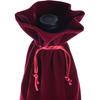 BCP 4-pieces 14"x 5.5" Luxury Flannelette Red Wine Bottle Gift Bags with Double Drawstring Closure for Wedding Party