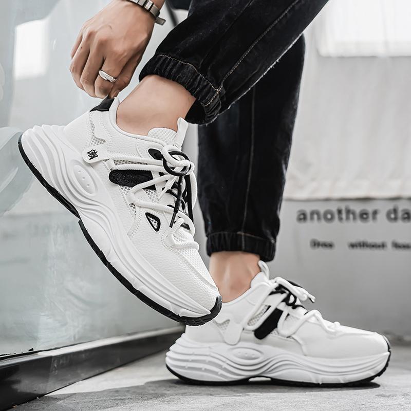 Men 's Casual Four Seasons Fashion  Students Comfortable Sneakers Boys Trending Soft Sole Breathable Shoes