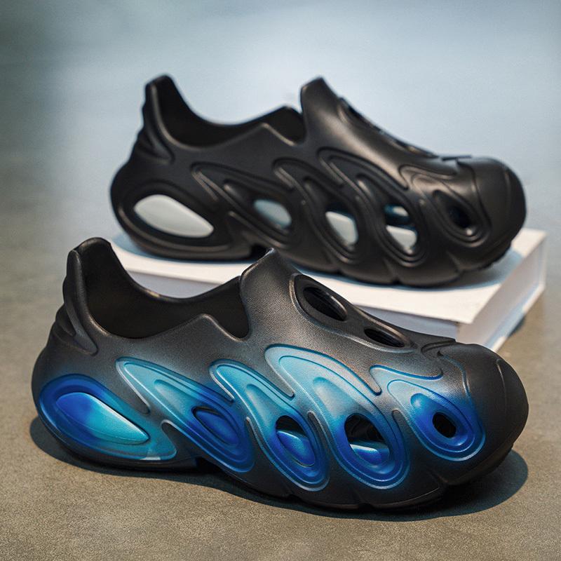 Sandali da uomo estivi Pantofole da spiaggia Pantofole da esterno alla moda Scarpe casual da spiaggia per sport acquatici Infradito cave traspiranti Sneaker da uomo economica Aqua