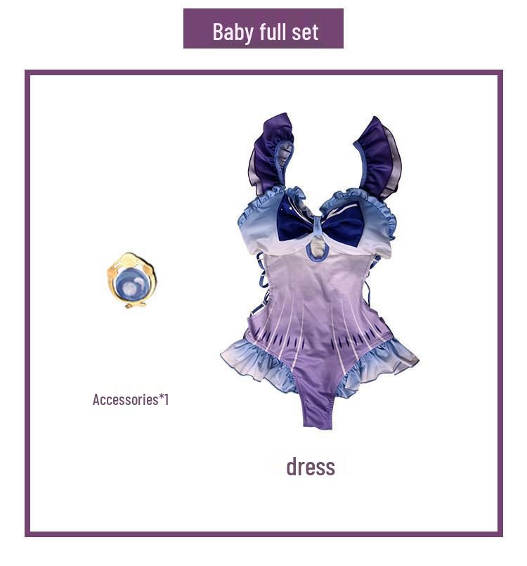 Genshin Impact Sangonomiya Kokomi Hot Spring Cosplay Swimsuit XS