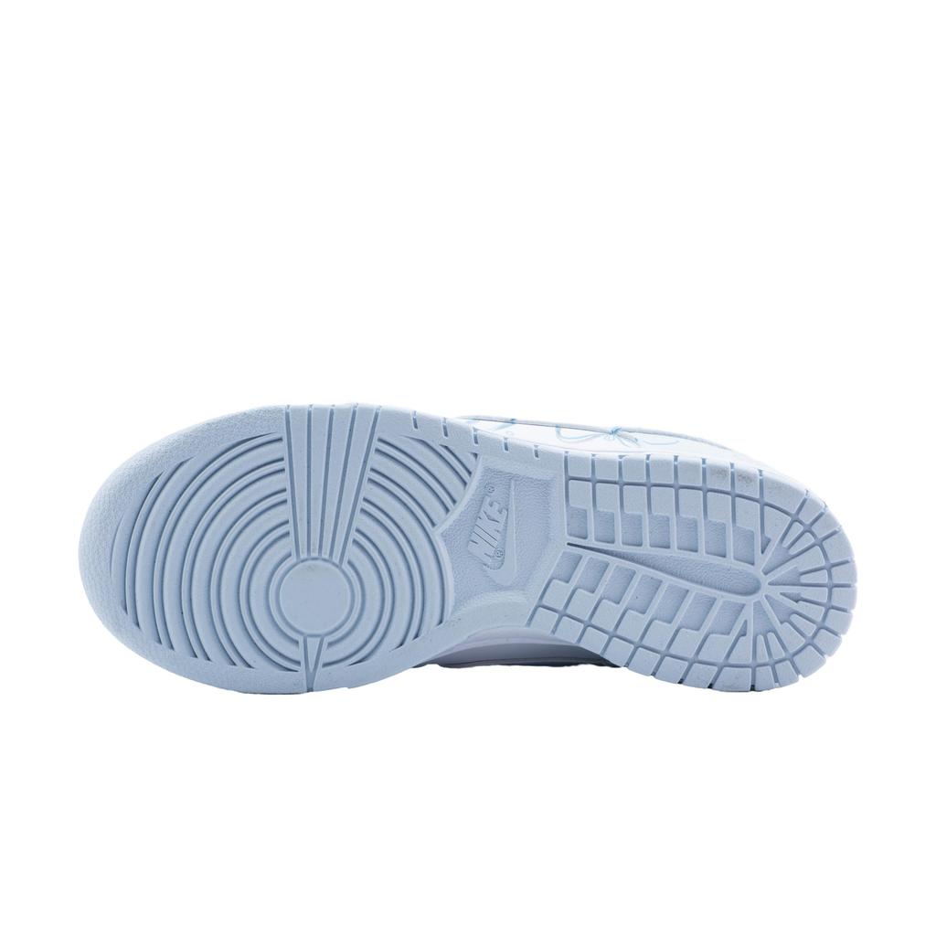 Nike Chaussures de Skateboard Basses Dunk Antidérapantes Résistantes à l'Abrasion Unisexes Bleu Clair IB7311-100(Équipe 626-)