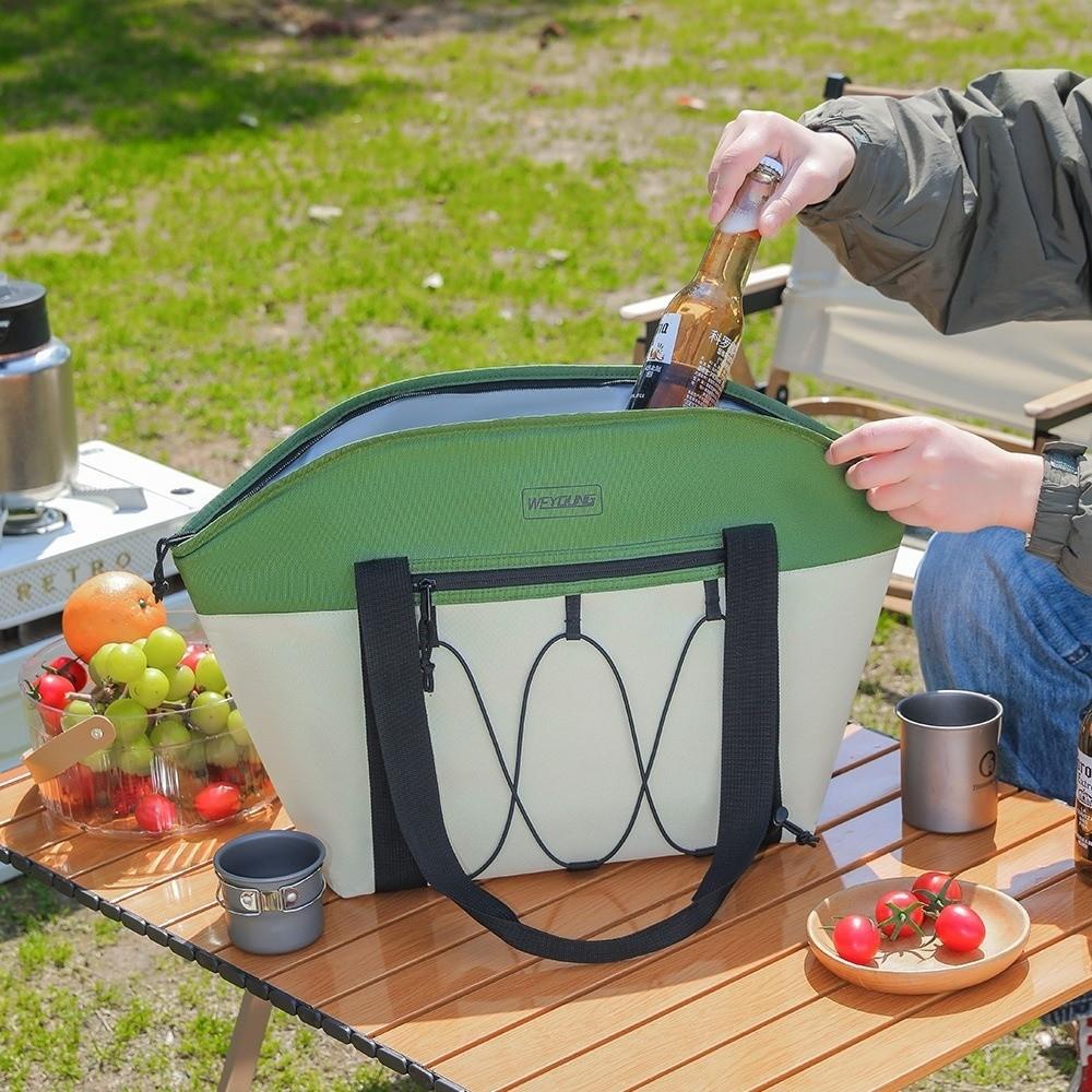 Convenient Insulated Lunch Bag Waterproof Cooler Lunch Handbag Portable Thermal Lunch Box  Office