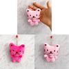 Plush Cat Keychain With Sparkling Embellishments For Kids And Teens