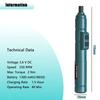 Mini Cordless Electric Screwdriver 3.6V Li-ion Adjustable Torque Portable Tool Kit Home DIY Electronics Repair Blue