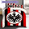 Eintracht Frankfurt Wzór Pościel Kołdra Zestaw Dekoracja Domu Prezent (1 * poszwa na kołdrę + 2 * poszewki na poduszki bez rdzenia)