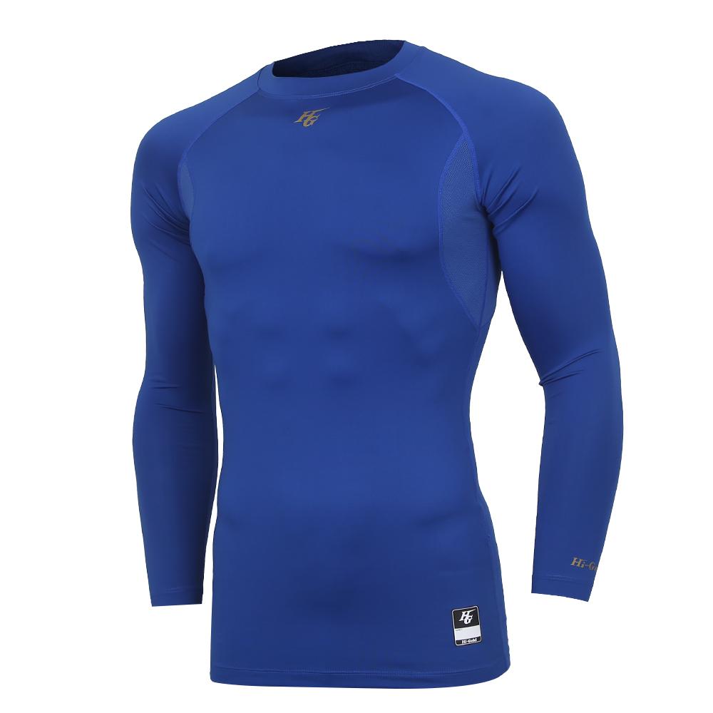 High Gold Basic Crew Neck Compression Undershirt (Blue) Blue/095