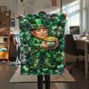 1 Stück St. Patrick's Day Motiv Flanelldecke, Hohe Qualität, Bequem für alle Jahreszeiten, Heimdekoration, Wärme und Komfort, Perfekt für Weihnachtsgeschenke W71