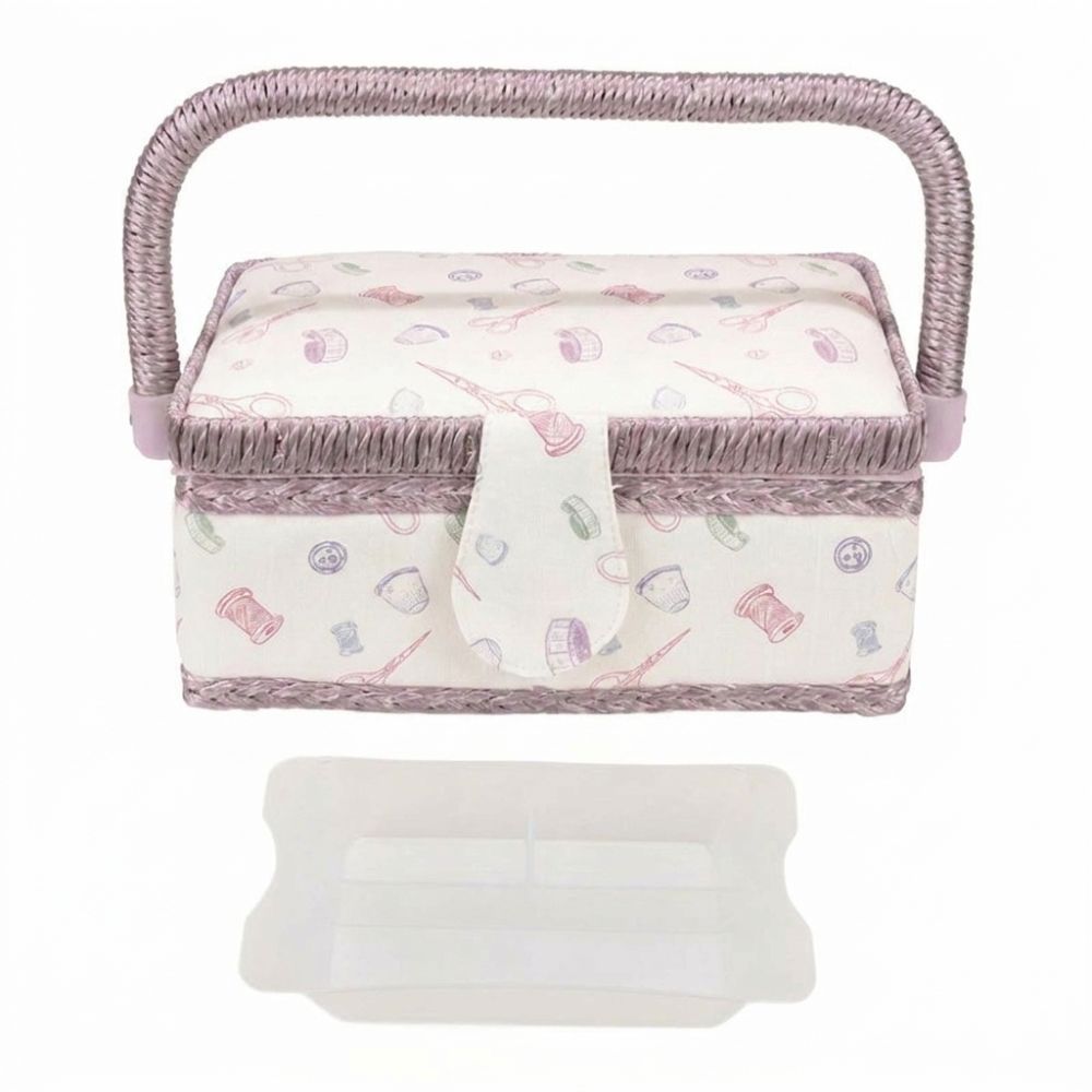 Large Capacity Sewing Box Mending Storage Sewing Organizer Box Sewing Kit Tools Household Storage