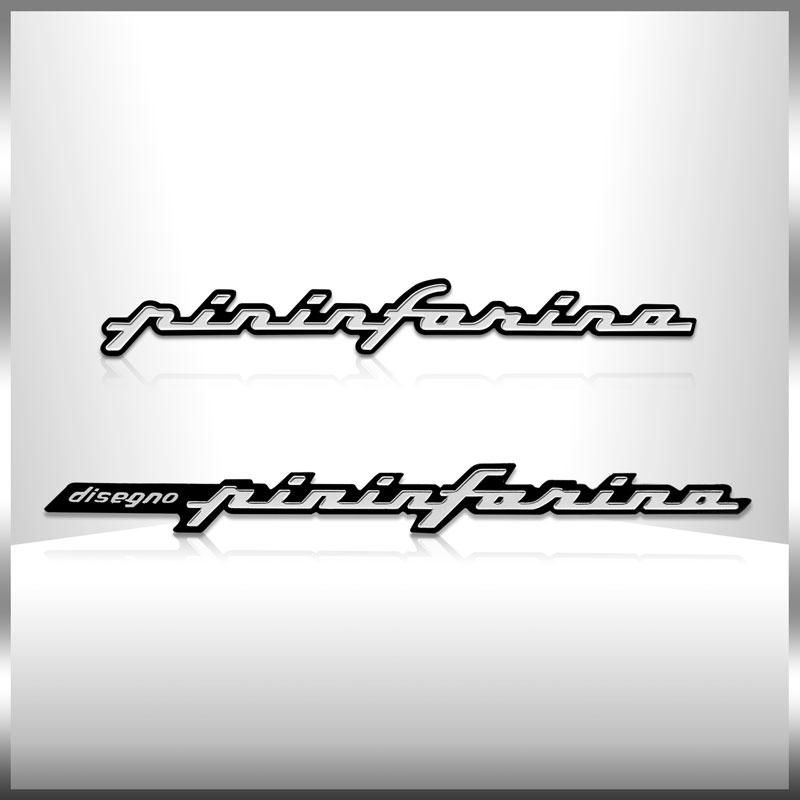 Tnrjc4 Stylizacja Samochodu Nowa 3D Aluminiowa Pininfarina disegno Emblemat Logo Tylna Odznaka Naklejka na Bagażnik Samochodu Dla Hyundai Sonata Solaris Azera Tucson