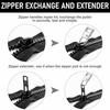 5 Pcs Zipper Pull Replacement Zipper Repair Kit Zipper Slider Pull Tab Metal Zipper Fixer Head for Luggage Backpack Jacket Suitcase Coat