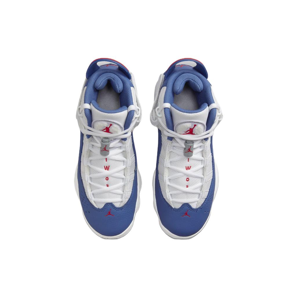 New Air Jordan 6 Rings 'White True Blue' GS 323419-140