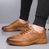 Fashion Casual Business Men's Leather Shoes Sports Comfort Style Design Daily Office Work High Quality Adult Shoes Lightweight Hot