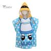 Children Bath Towel Cartoon Printing Kids Beadch Hooded Bath Wrap Poncho Quick-drying Super Absorbent Swimming Towel Windproof Wearable Towel Toddler