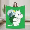 Payaso PPlims Cartoon Music Knitted Blankets  Flannel Throw Blankets Home Couch Decoration Soft Warm Bedsprea