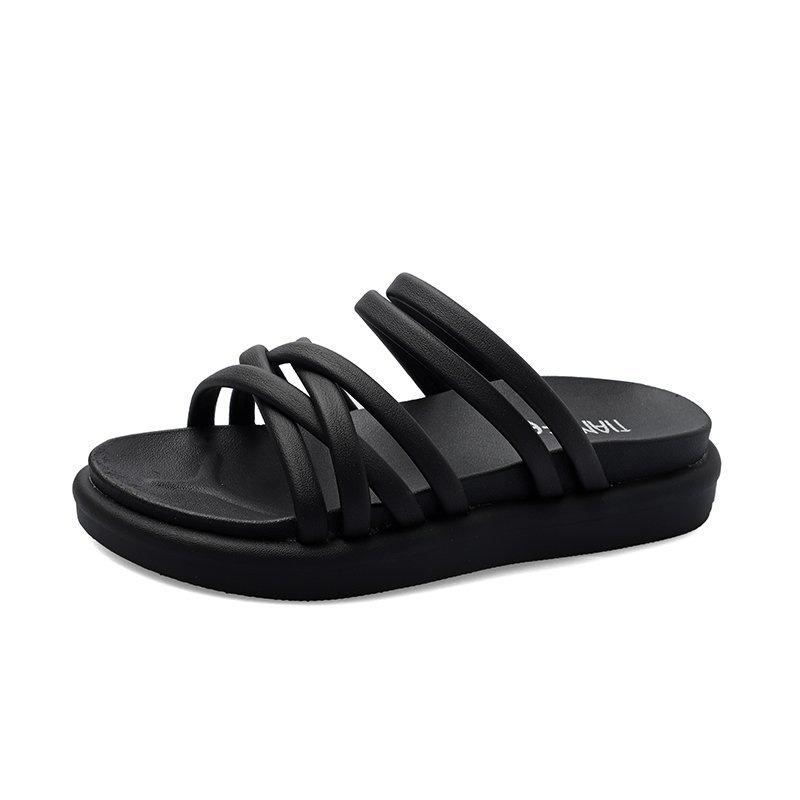 Women's shoes new flat-bottomed sandals women's shoes with slippers are trendy