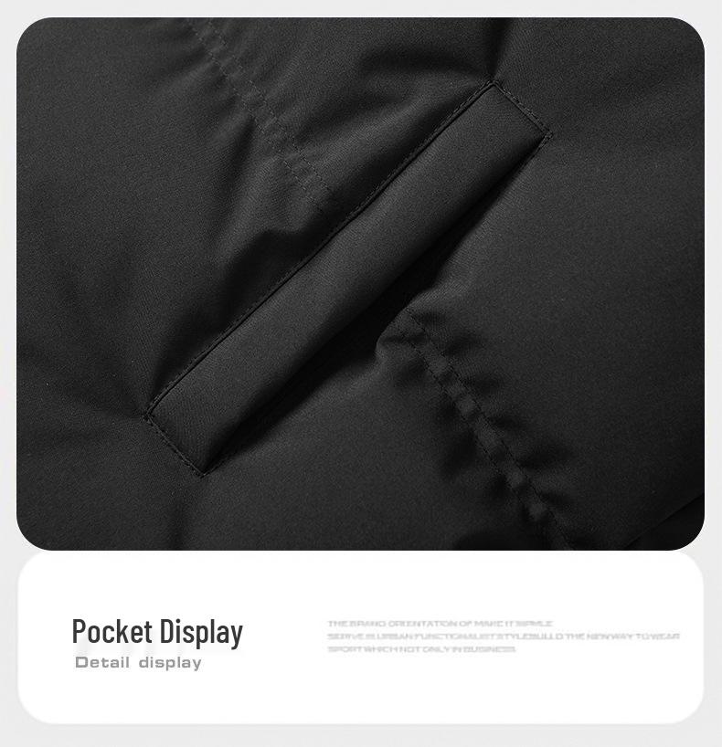 Men's Winter Stand Collar Thick Cotton Jacket - 2025 Fashionable, Warm, Casual Trendy Coat