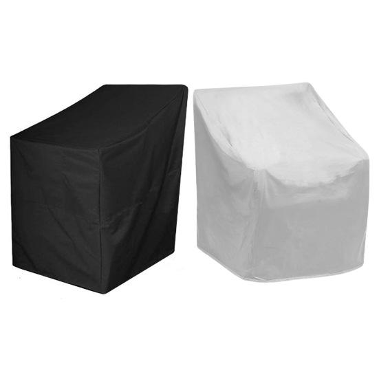 Dustproof Chair Cover Waterproof Rainproof Prevent Sunlight Stackable Chair Cover Patio Furniture Protection Sleeve Outdoor Chair Protector