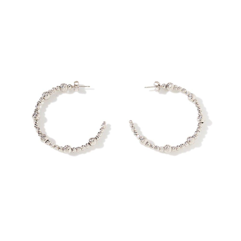 [Tondo] Dia Misto Silver Earrings