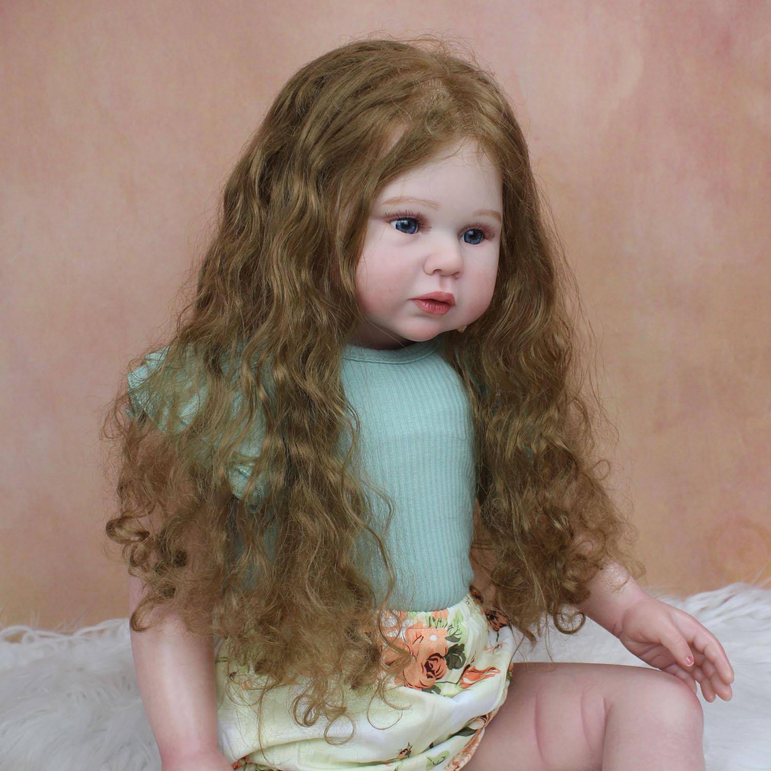 BZDOLL 70 см 3D краска кожа мягкая силиконовая кукла реборн для маленьких девочек игрушка — фото 2