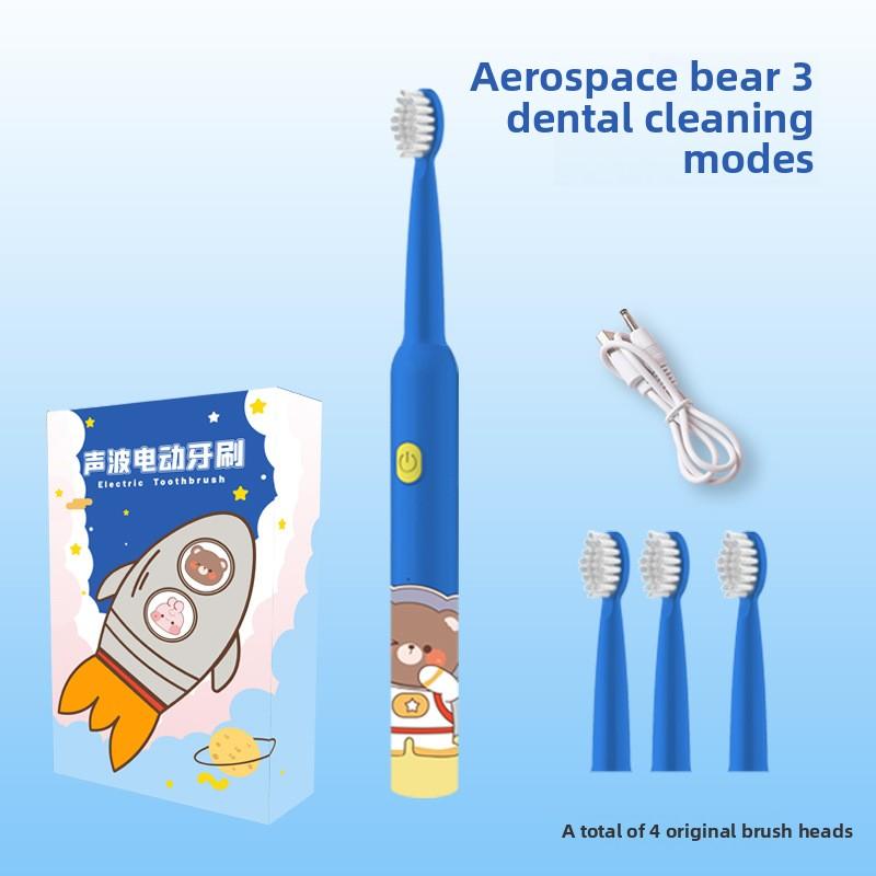 

Kids Electric Toothbrush with DuPont Bristles Automatic Sonic Waterproof for Children Safe Teeth Cleaning
