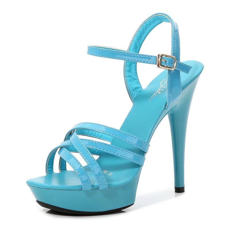 Word Sandals Women 2025 New Summer Fashion 13CM Joker Online Celebrity Sexy High Heels Stilettos