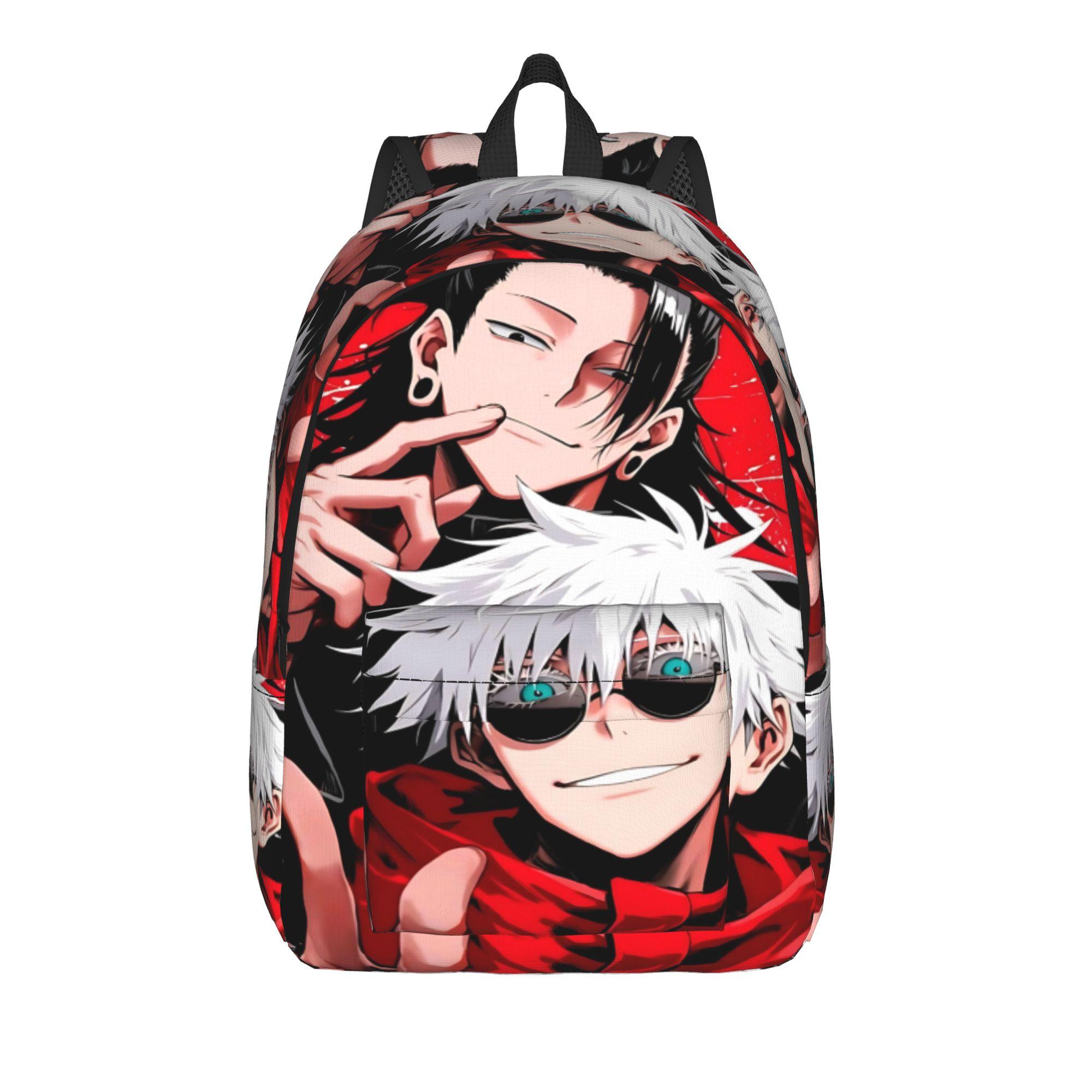 Sac à dos Mode Jujutsu Kaisen funko Mochilas Uni Fermeture éclair Scolaire Rucksack (as the picture,16 inches)