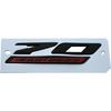 1pc 70th Anniversary Side Emblem 3D Badges Replacement for 2020-2024 C8 Corvette Genuine GM 70th (Black Red)