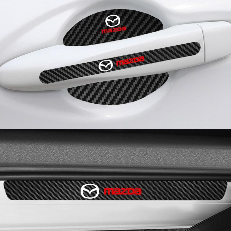 Car Door threshold Sticker Door Handle Bowl Scratch Protective Sticker For Mazda 3 Alexa CX30 CX-4 CX5 CX-5 CX8 CX-8 CX-30 CX9