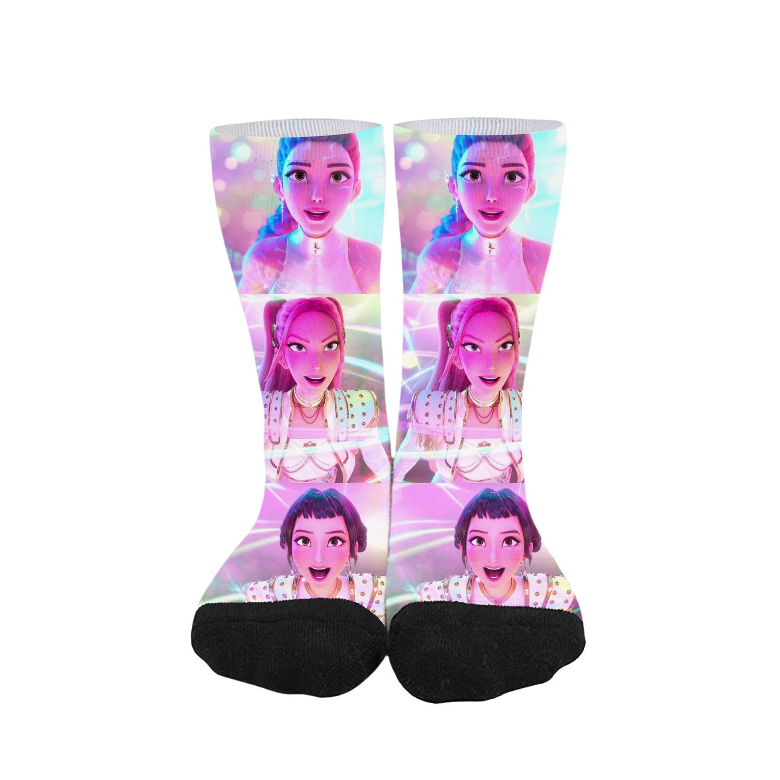 

Fashionable Kids Novelty Socks - Mid-Calf Length One Size рожевий