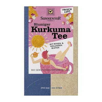 Thé Curcuma Parfumé aux Fleurs Sonentor 18 Sachets de Thé