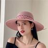 WTEMPO Women Spring Summer Casual Wide Brim Hats with Dot Ribbon Ladies Vacation Beach Sunscreen Hats