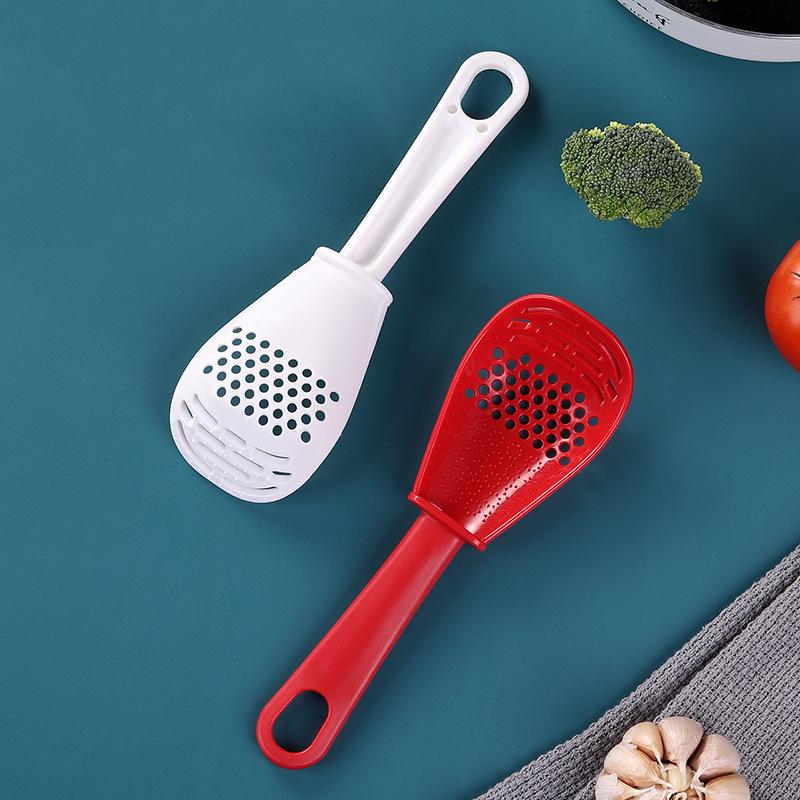 Multifunctional Filter Colander for Rice Spoon Household Kitchen Grinding Cooking Spoon Drain Spoon Kitchen Supplies