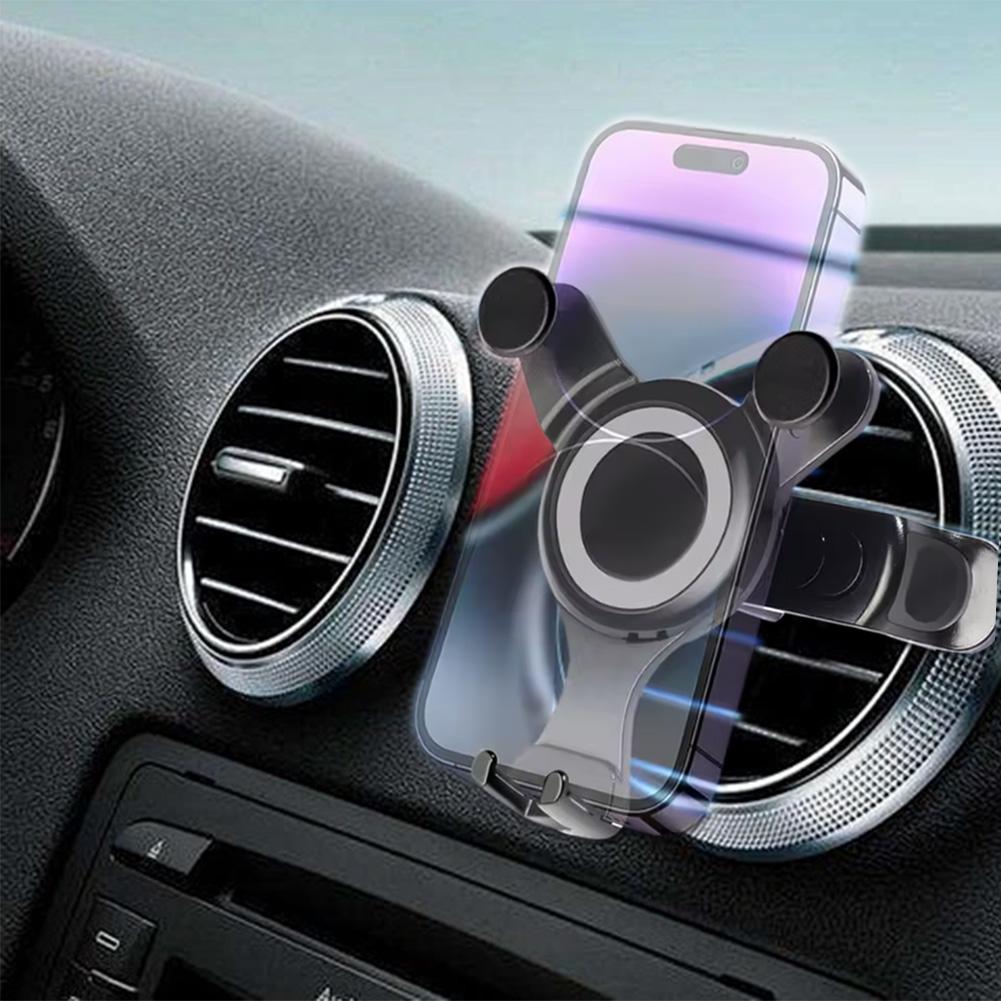 Universal Car Phone Holder Air Vent Mount Gravity 360 Rotation Car Phone Mount Bracket for Smartphones Quick Installation