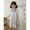 Girls' Summer Floral Flutter Sleeve Dress