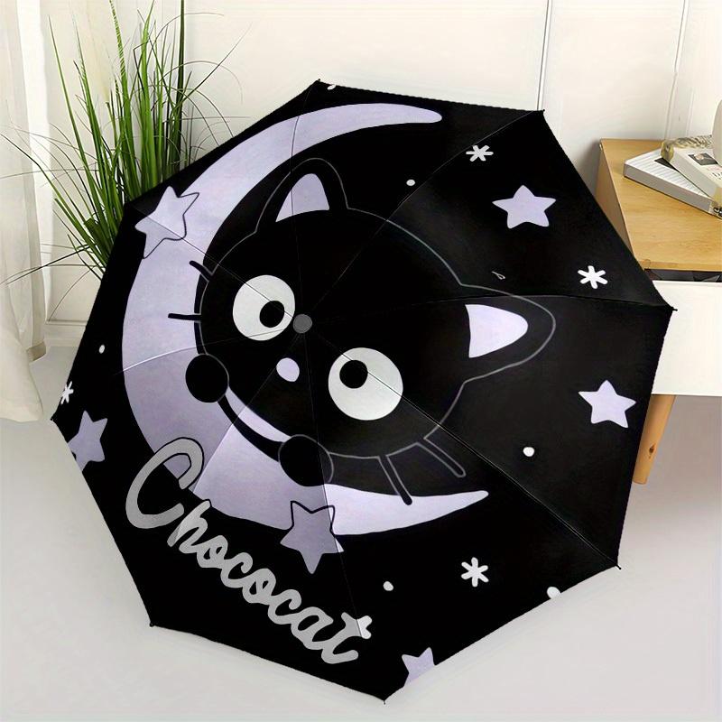 

1pc ChococatUmbrella with Plastic Handle,Suitable for All Seasons Home Travel Outdoor UmbrellaSanlio180