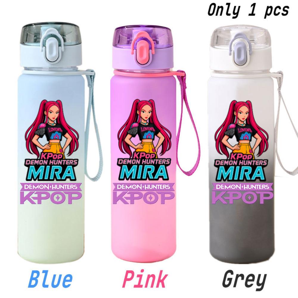 For KPOP Cup 750ML Bottle Portable Sports Kpop Plastic Anime Gradient Drinking Direct Drinking Water Cup Gourd Container