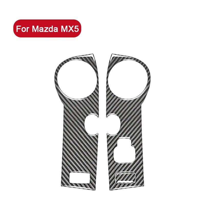 Auto Styling Auto Tür Armlehne Panel Carbon Faser Dekor Abdeckung Aufkleber Trim Für Mazda MX-5 MX5 NC 2009-2015 innen Zubehör