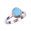 Natural Australian Opal Gemstone 925 Solid Sterling Silver Jewelry Ring S.8 H0m88