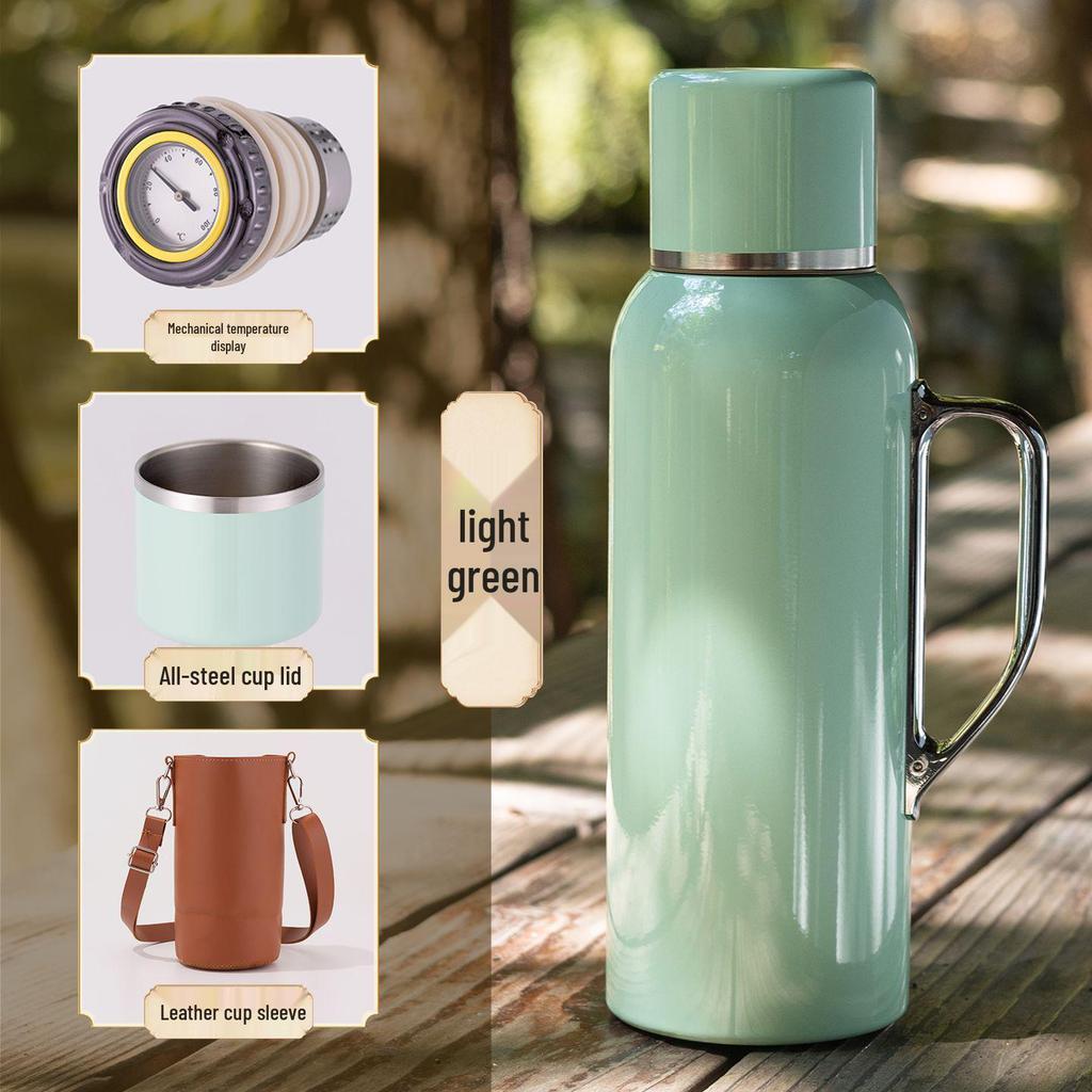 Large Capacity 316 Stainless Steel Tea Pot with Smart Temperature Display and Insulated Handle