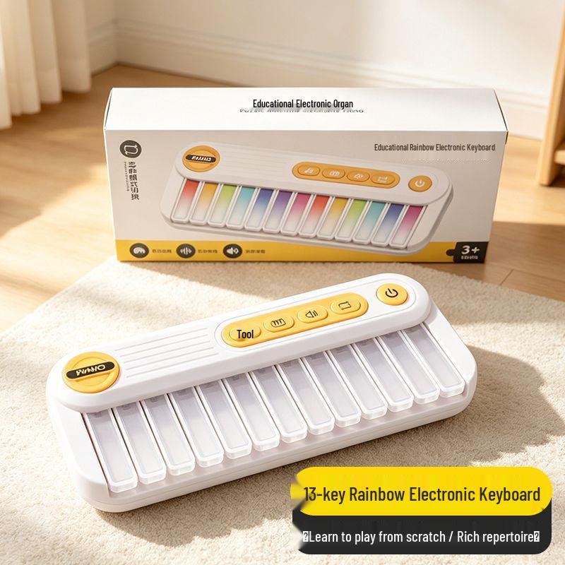 Rainbow Mini Rabbit Electronic Keyboard - Beginner's Musical Toy for Children