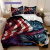 American Bald Eagle Poster Bedding, Duvet Cover, Pillowcase, Home Decoration, Birthday Gift (1 * Duvet Cover+2 * Pillowcase, Coreless)
