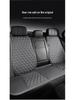 3D Fabric Car Seat Cushion Set - Breathable, Non-Slip, All Seasons, Suspended Style, Square Design.