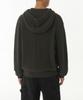 MUSINSA STANDARD Ribbed Knit Hooded Zip-Up [Khaki]